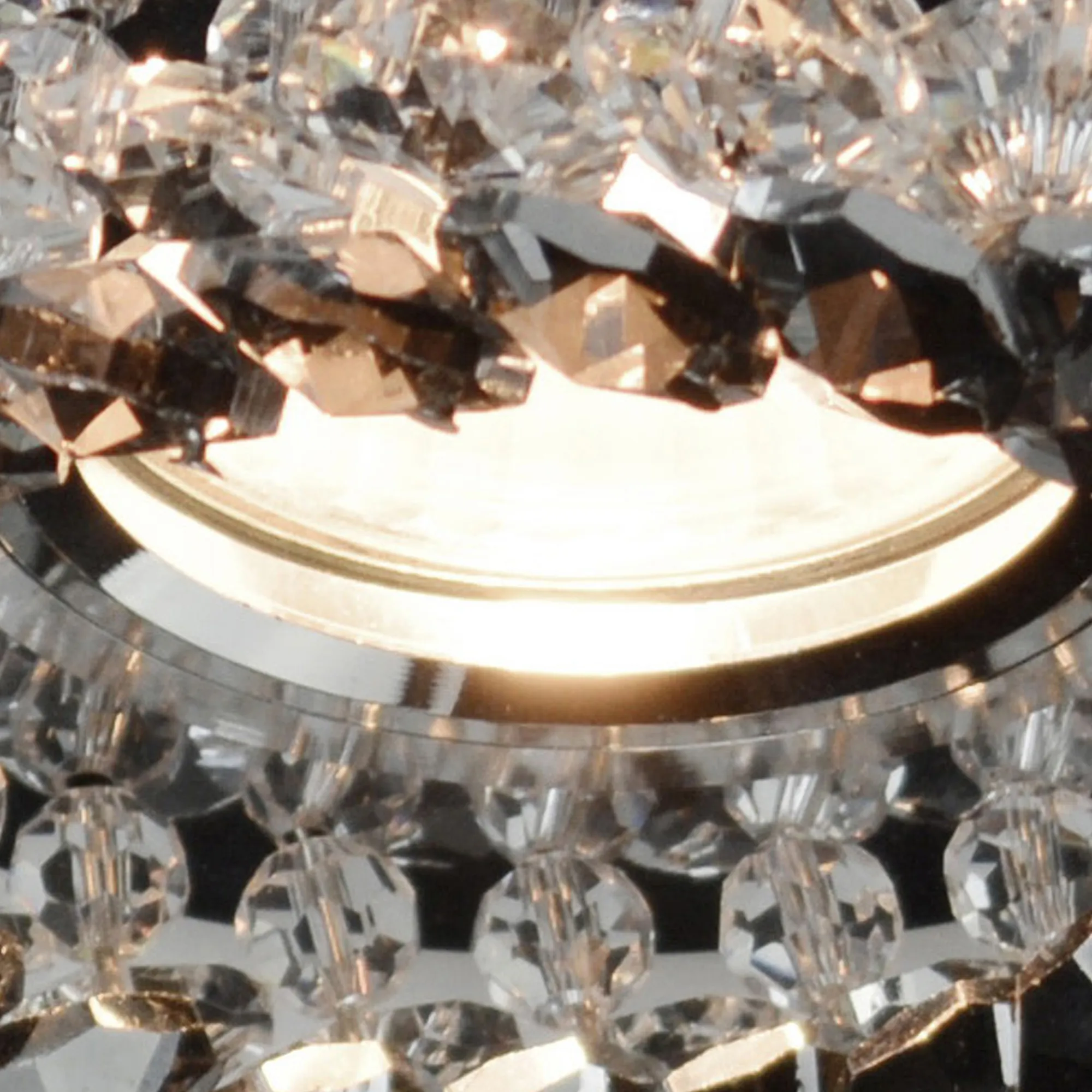 Crystal Cluster Downlight Round Rim Only Smoked IL30805SM  Diyas Crystal Downlights Smoked